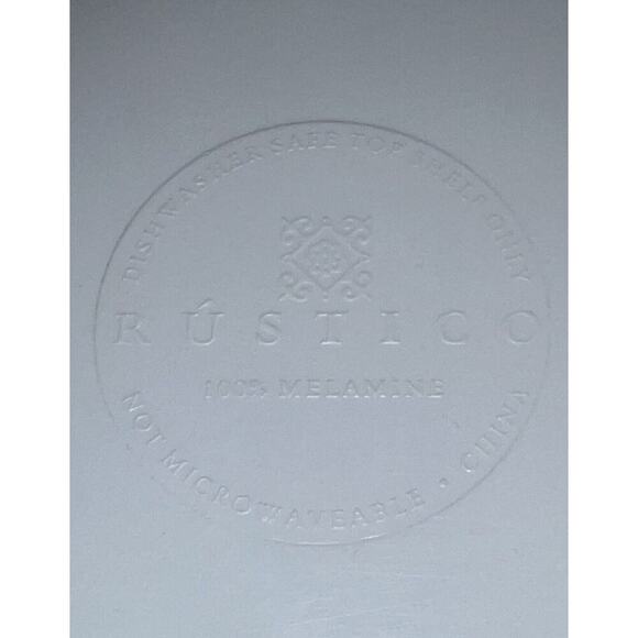 RUSTICO 100% MELAMINE 9” PLATES Set Of 4 - Picture 2 of 2